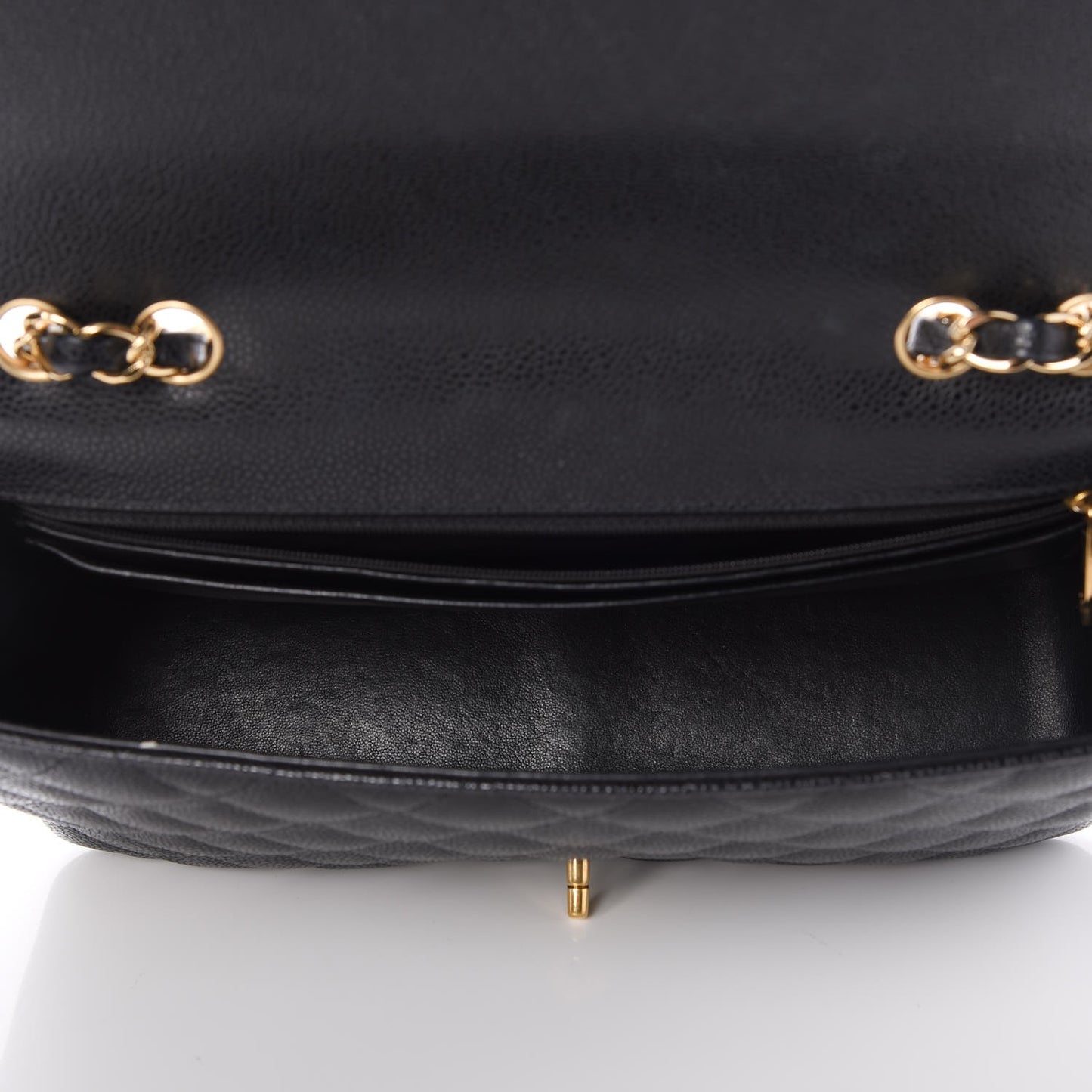 Caviar Quilted Jumbo Single Flap Black