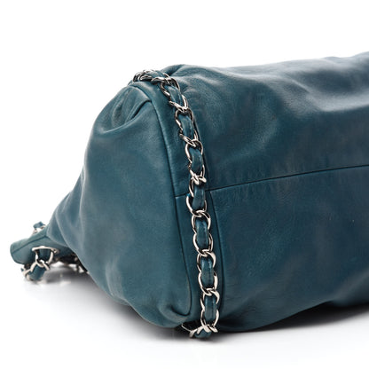 Chanel Lambskin Large Sharpei Shoulder Bag Turquoise 6 of 10