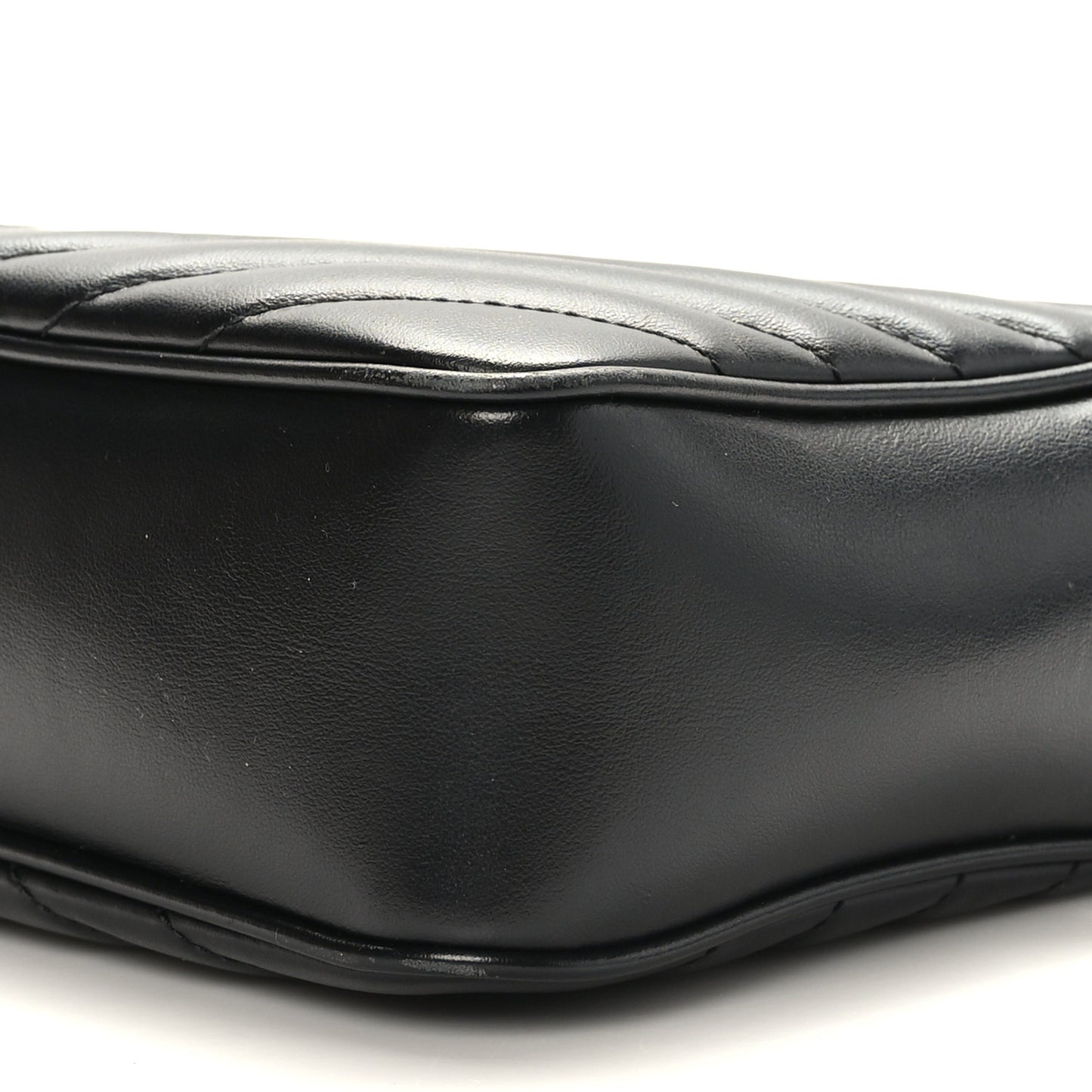 Calfskin Matelasse Monogram Lou Camera Bag Black