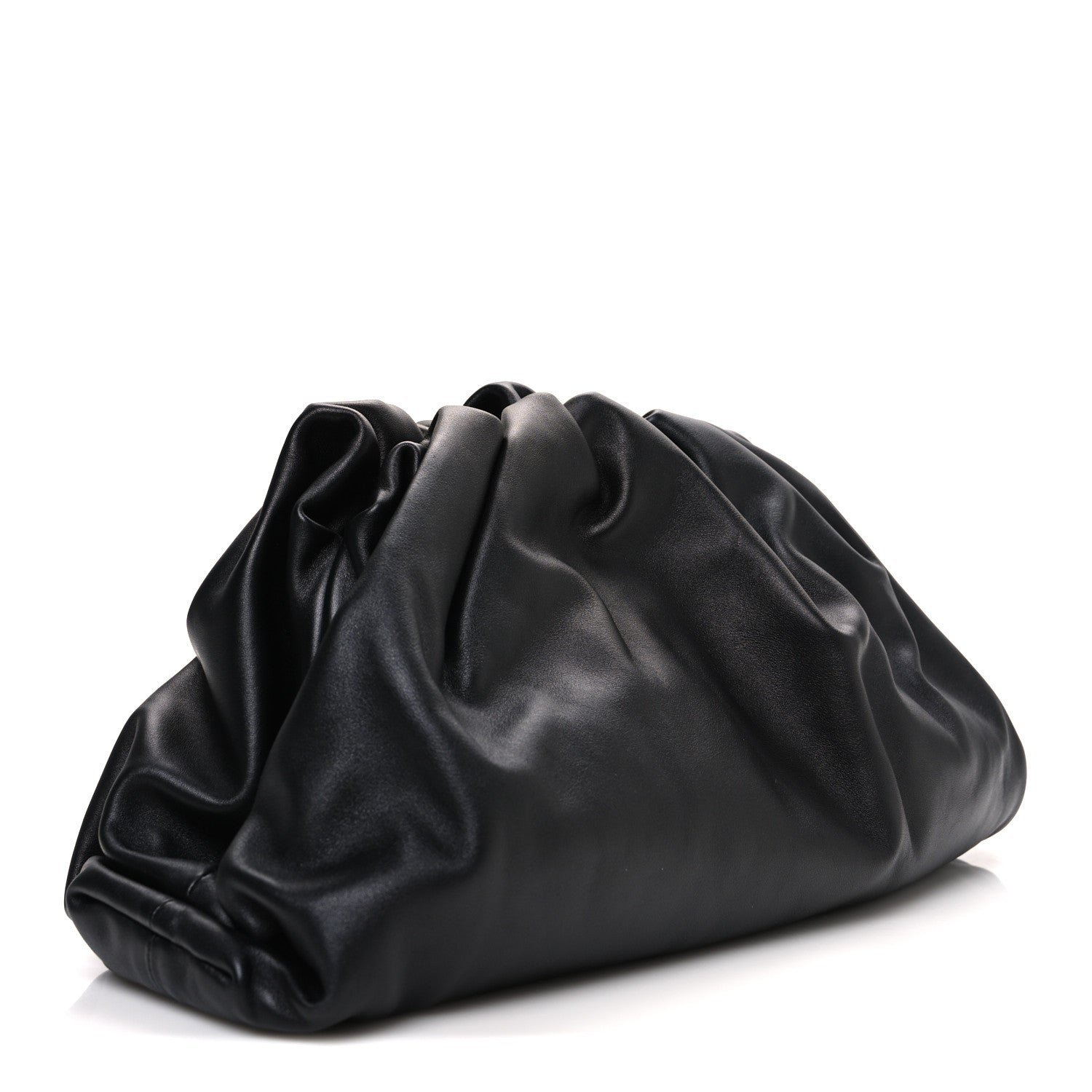 Bottega Veneta Smooth Butter Calf The Pouch Oversized Clutch Black 3 of 11