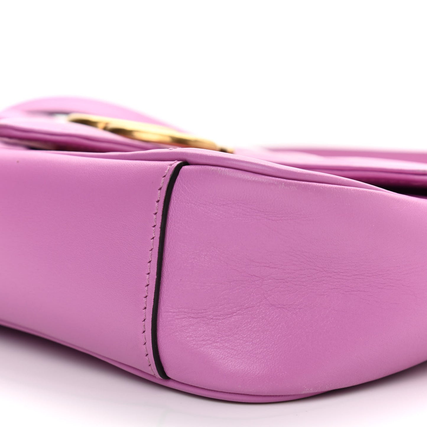 Calfskin Matelasse Mini GG Marmont Shoulder Bag Candy Mousse