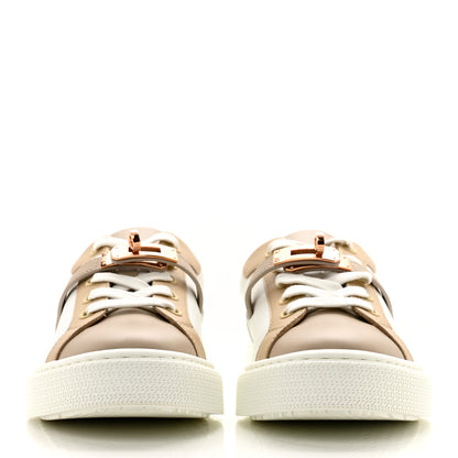 Hermes Calfskin Day Sneakers 37.5 Multicolor White 2 of 8