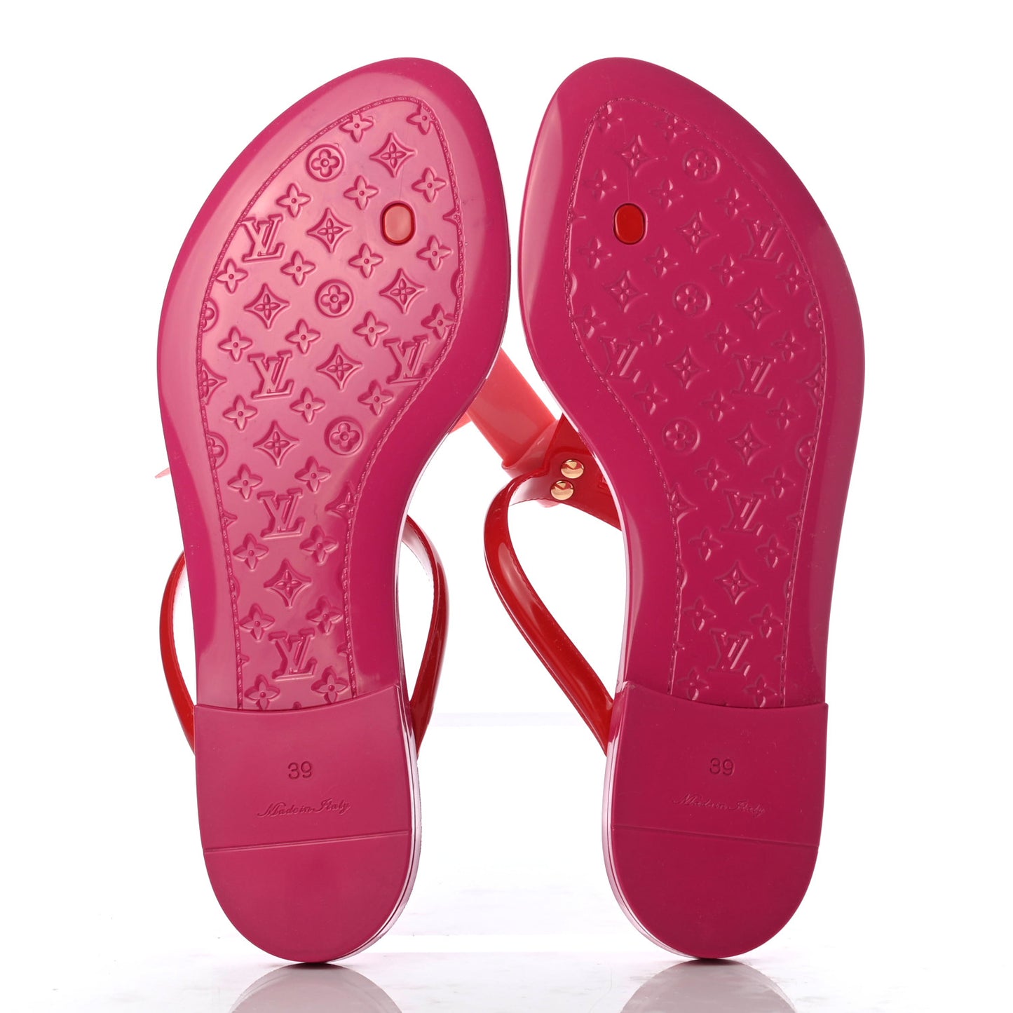 Patent Seastar Thong Sandals 39 Pink