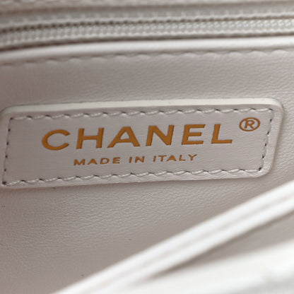 Chanel Caviar Quilted Mini Coco Handle Flap White 7 of 10