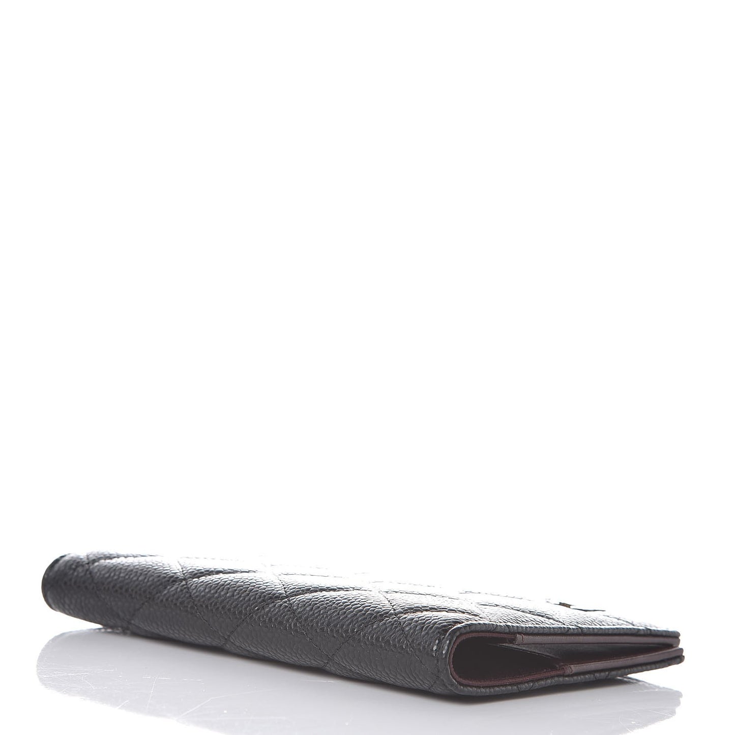 Caviar Quilted Passport Holder Black