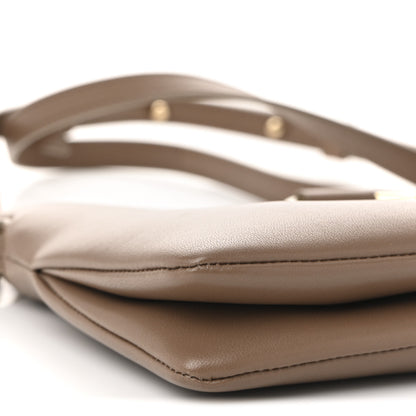 Chloe Supple Lambskin Small Faye Soft Zippered Shoulder Bag Neutral 16 of 19