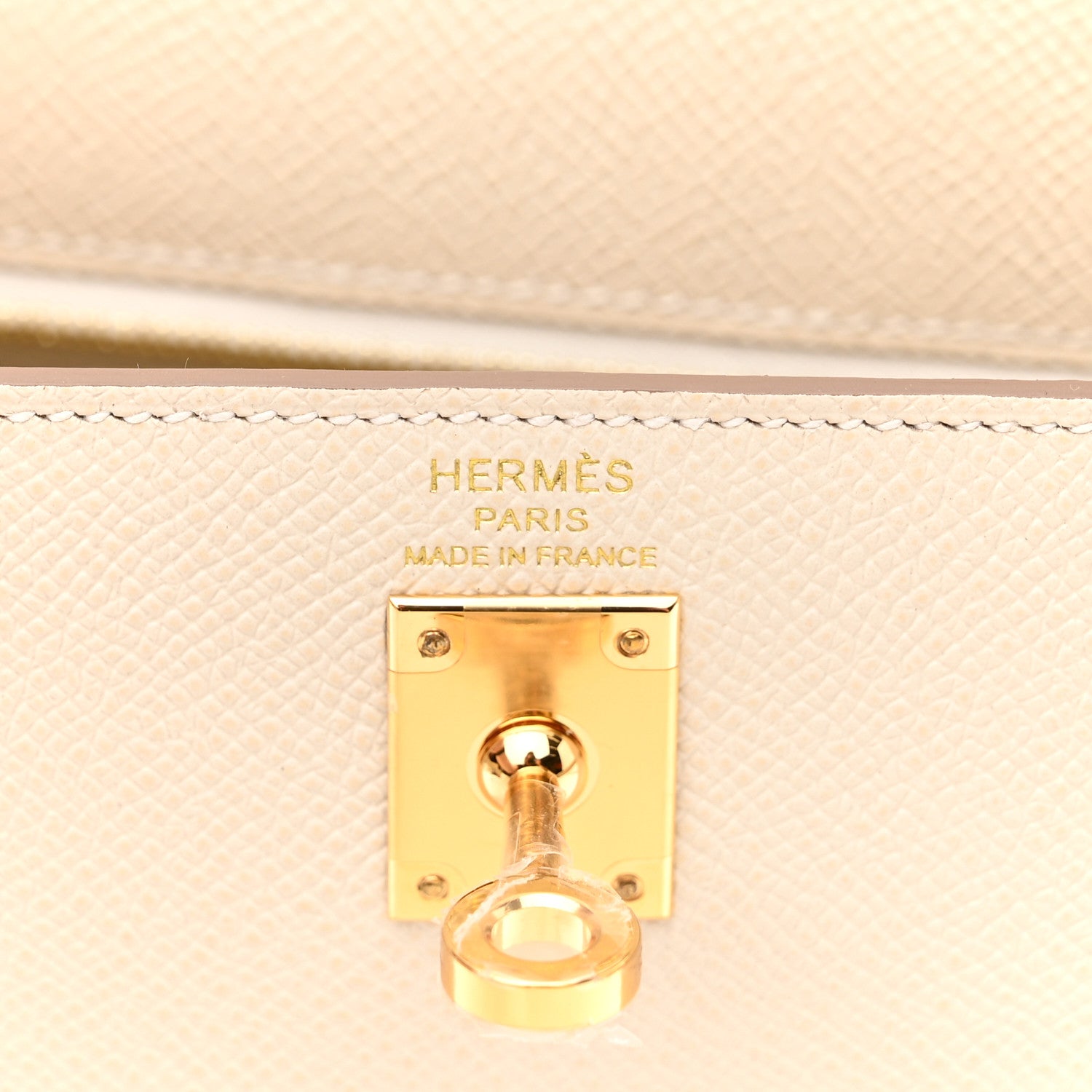 Hermes Epsom Kelly Sellier 25 Craie 6 of 10