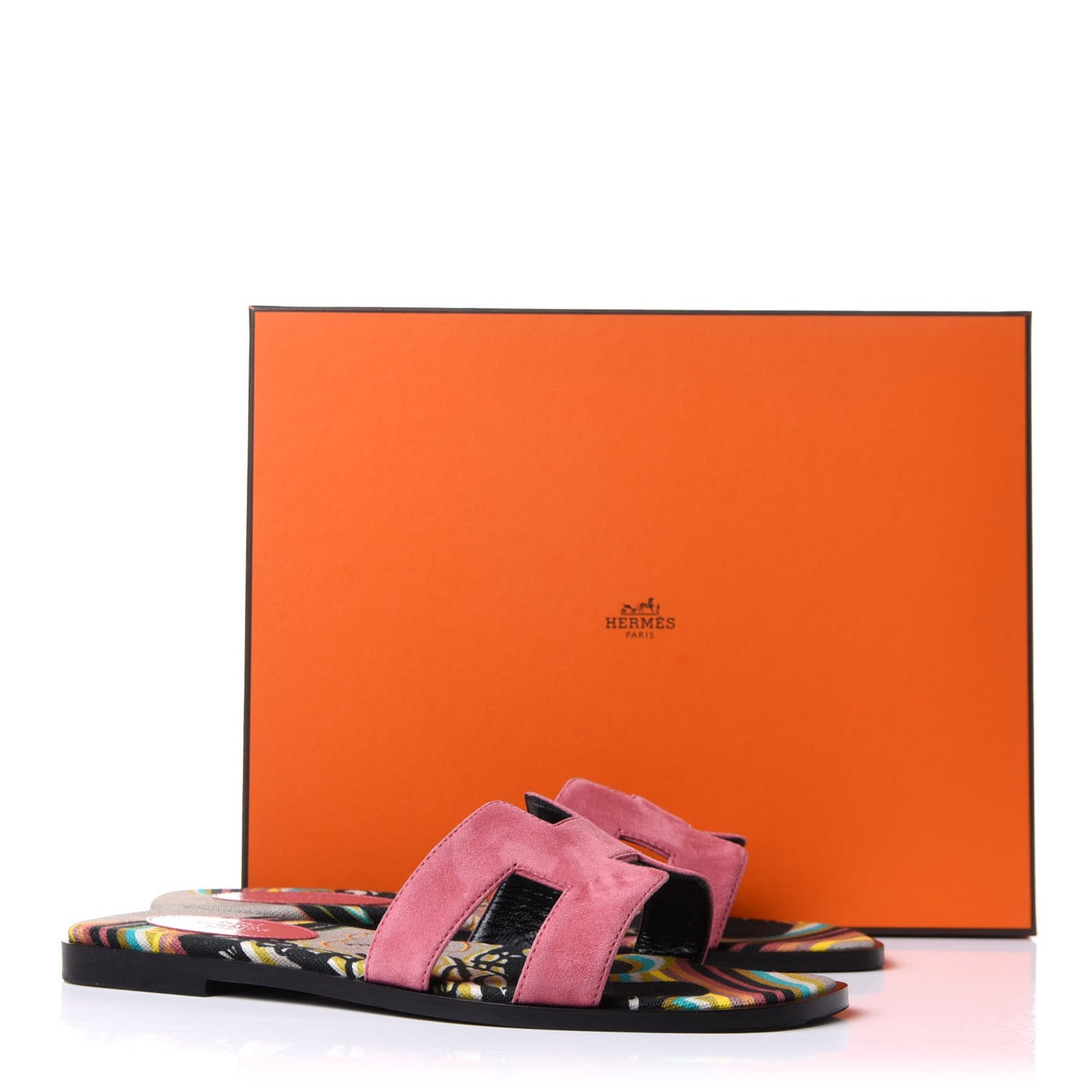 Suede Goatskin Oran Sandals 38.5 Rose De Venice