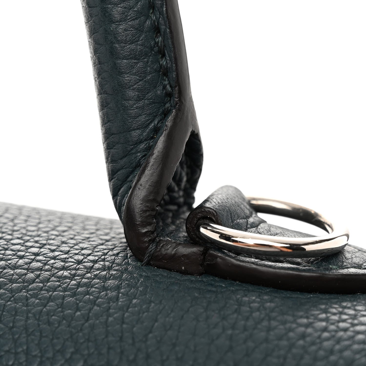 Moynat Taurillon Blush Calfskin Gabby MM Peacock 10 of 11