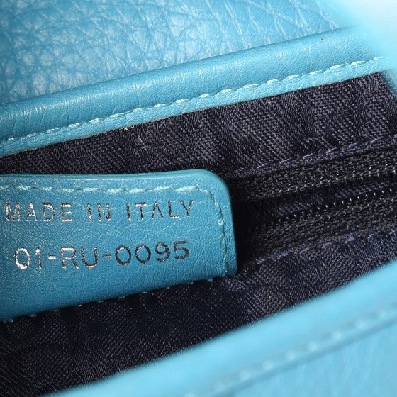 Calfskin Saddle Bag Blue