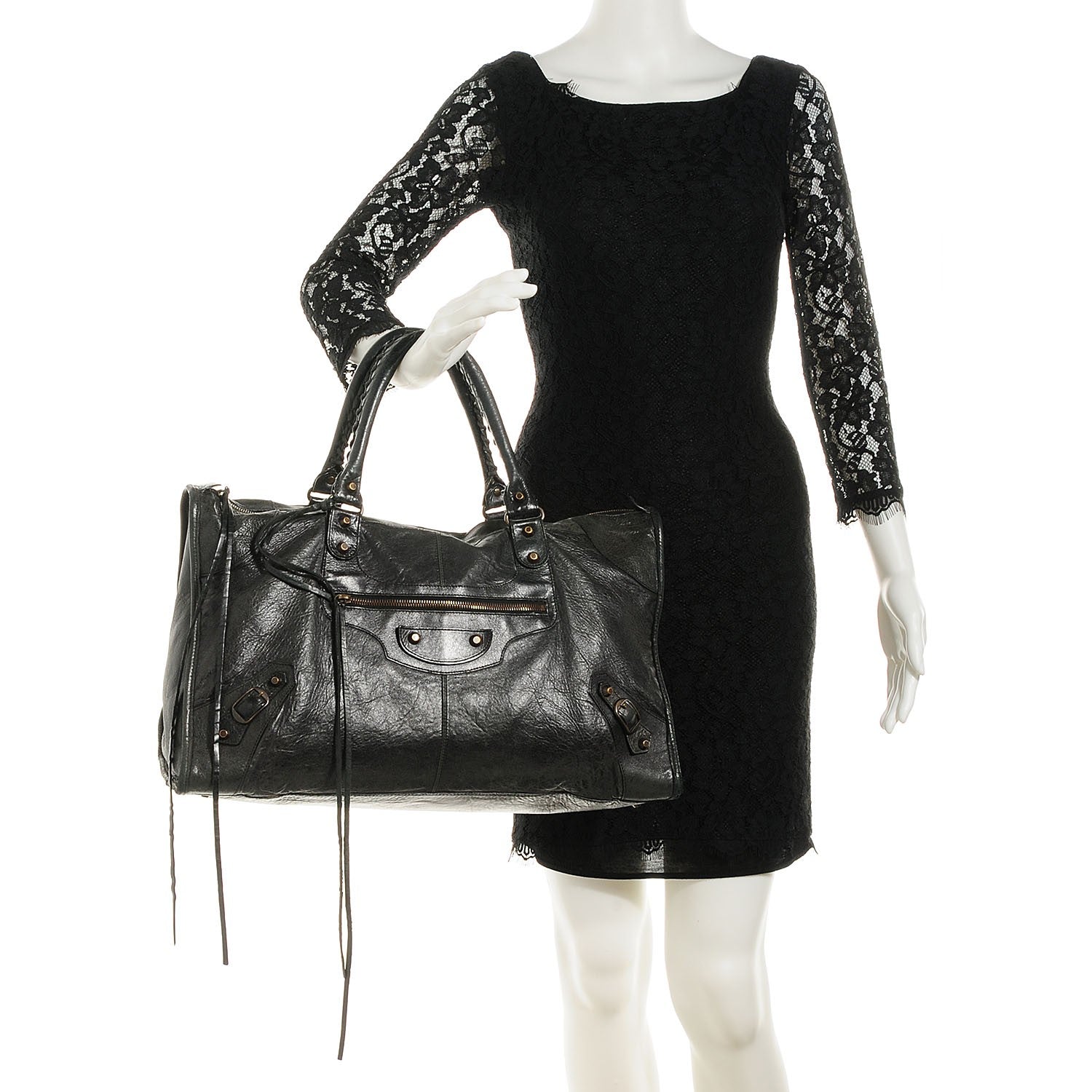 Balenciaga Chevre Classic Hardware Work Anthracite 2 of 12
