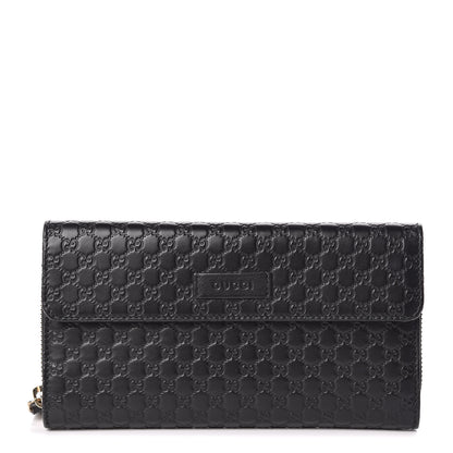 Gucci Soft Microguccissima Continental Zip Wallet Black 1 of 9