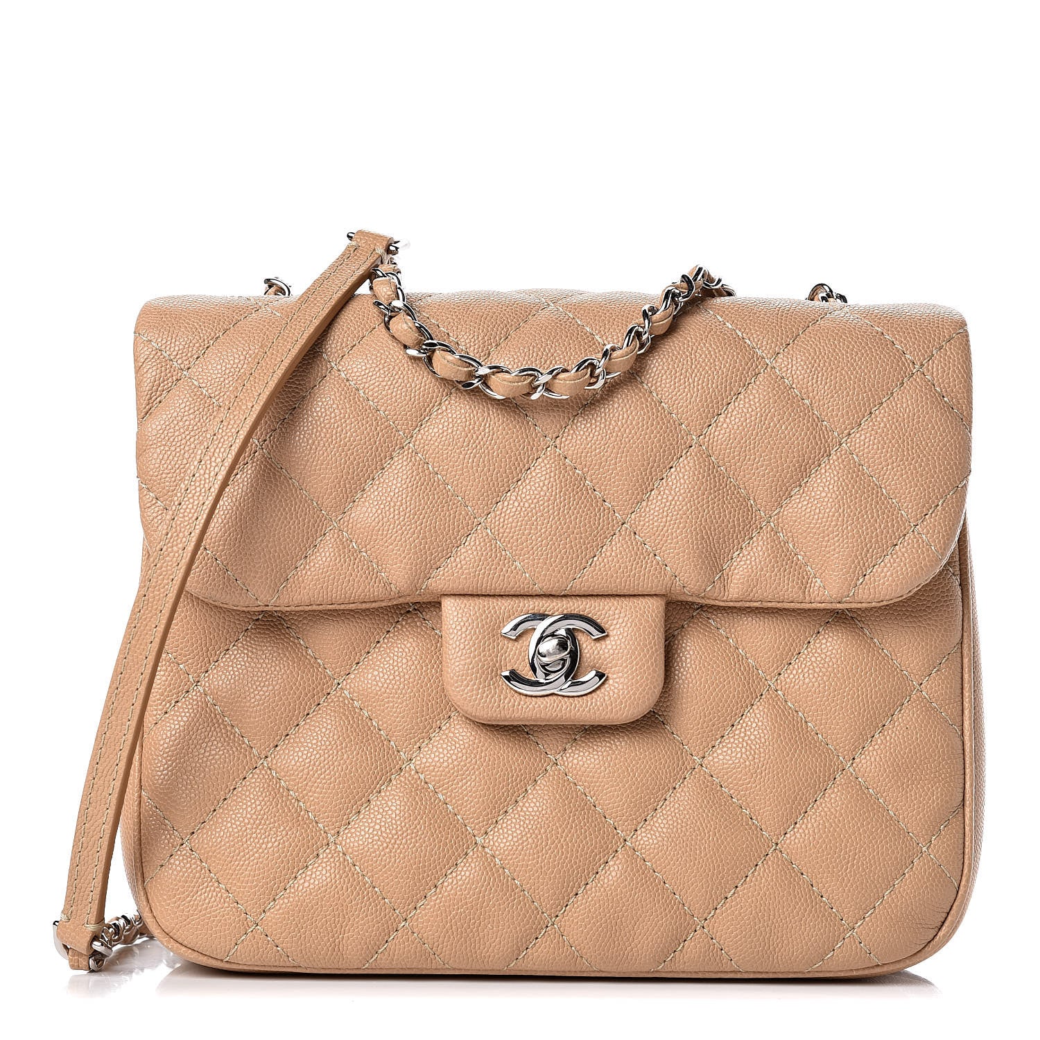 Chanel Caviar Quilted Medium Urban Companion Flap Beige 1 of 11