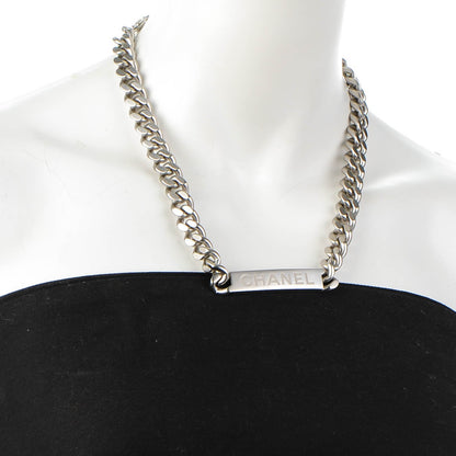 Chanel CC Chain Link Necklace Silver 2 of 4