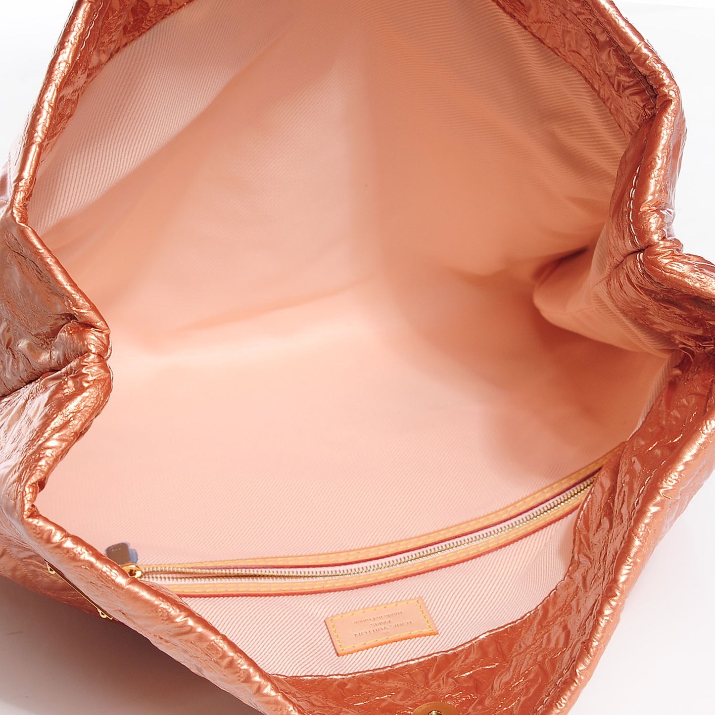 Jacquard Quilted Monogram Limelight Clutch GM Rose Gold