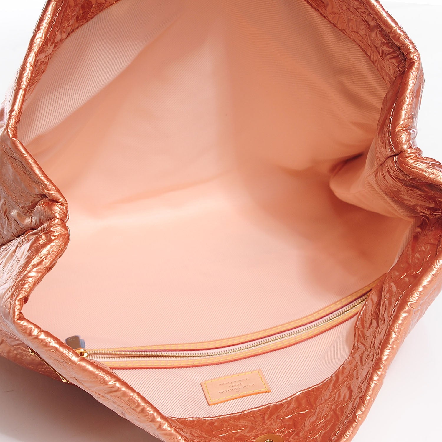Louis Vuitton Jacquard Quilted Monogram Limelight Clutch GM Rose Gold 5 of 7