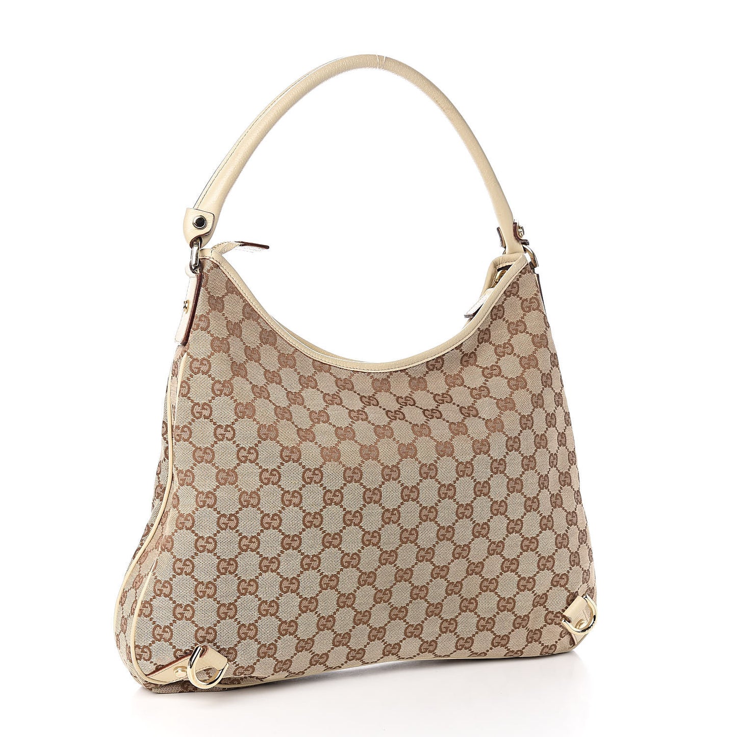 Monogram Large Abbey D Ring Hobo Off White