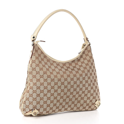 Gucci Monogram Large Abbey D Ring Hobo Off White 3 of 11
