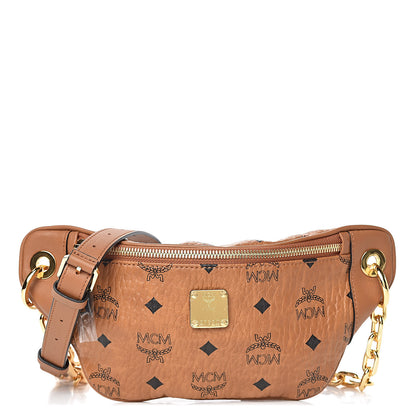 MCM Visetos Stark Belt Bag Cognac 1 of 9