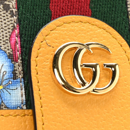 Gucci GG Supreme Monogram Flora Web Ophidia Passport Case Beige Multicolor Crop 6 of 9