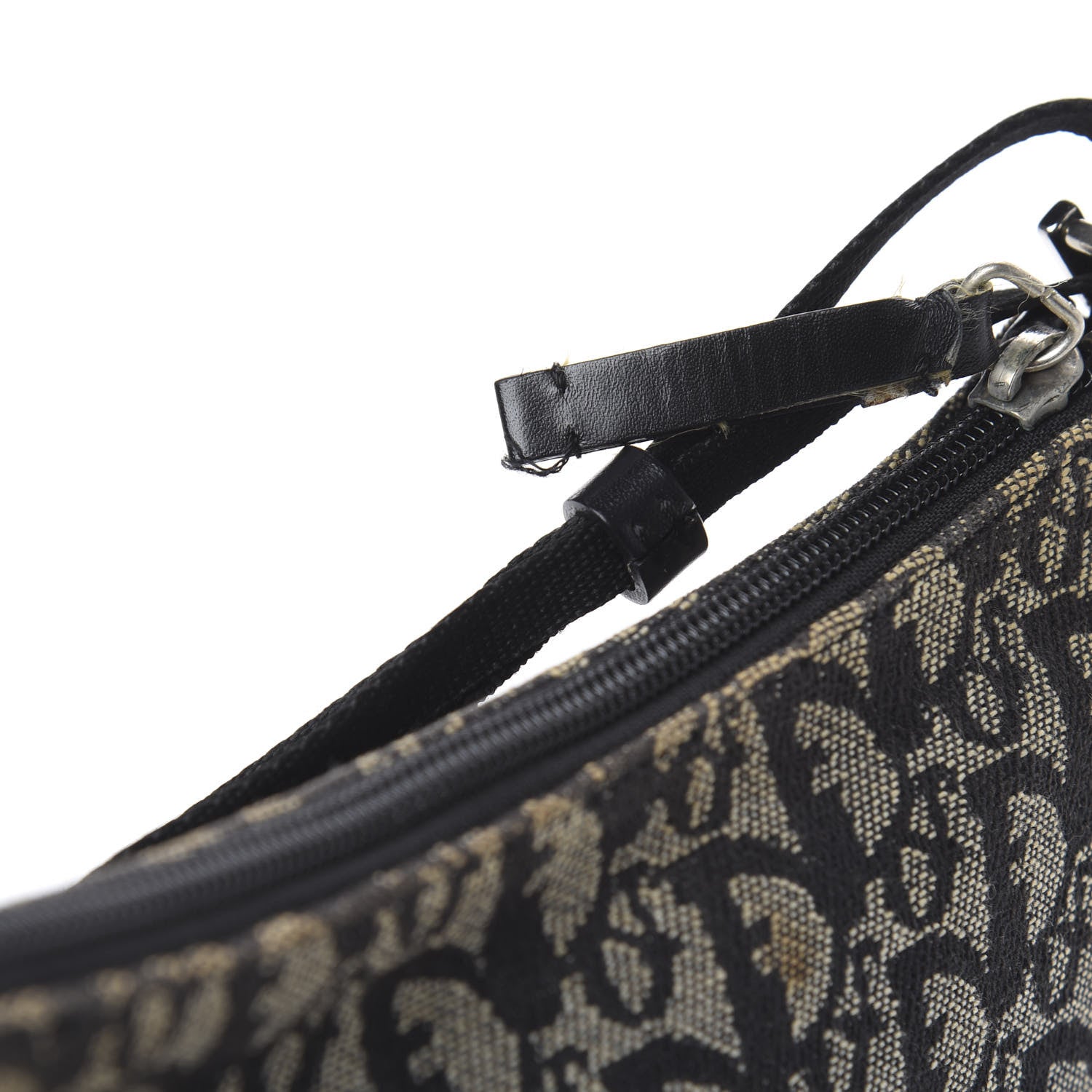 Christian Dior Monogram Shoulder Bag Pochette Black 14 of 18