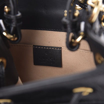 Gucci Suede Patent Web Small Ophidia Bucket Bag Black 6 of 9