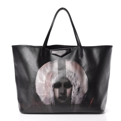 Givenchy Textured Coated Canvas Madonna Print Large Antigona Tote Black 3 of 23