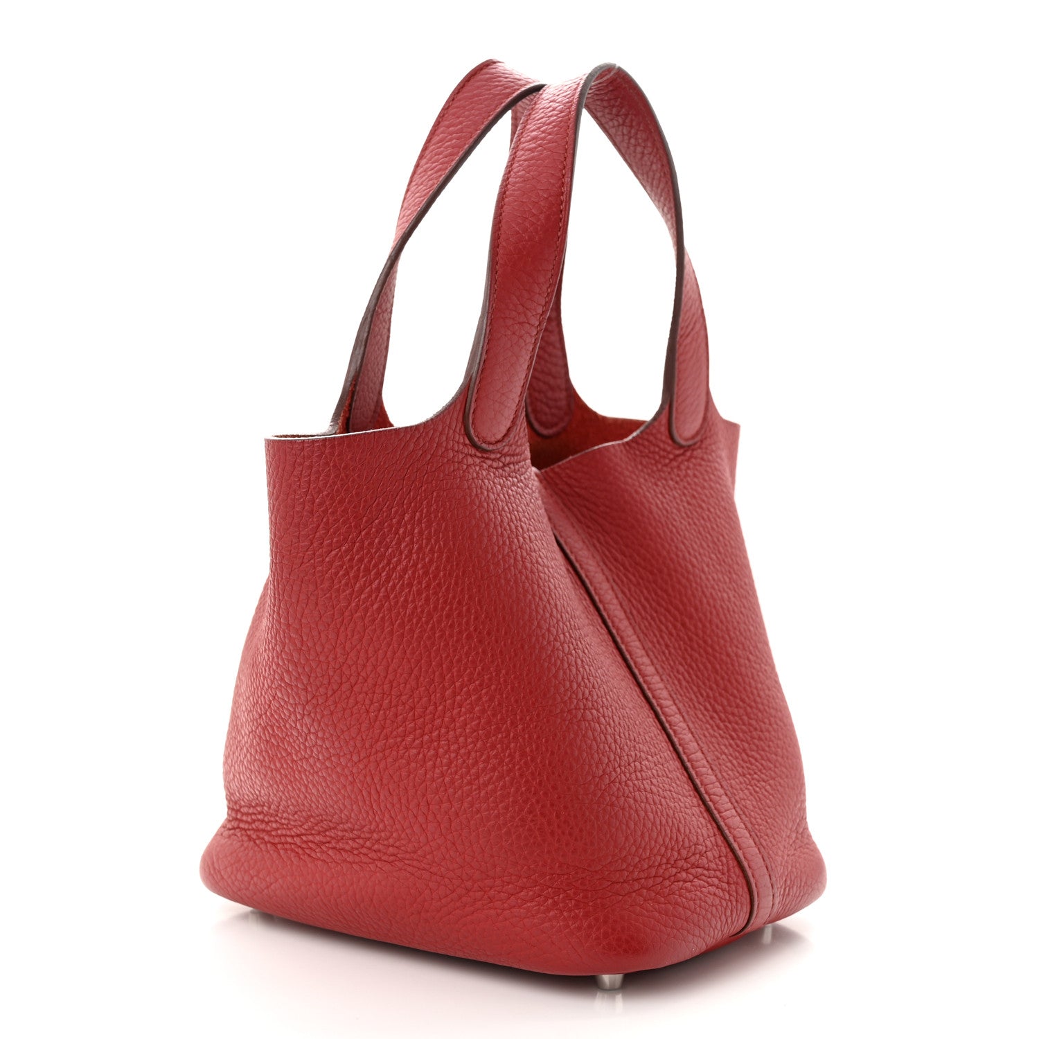 Hermes Taurillon Clemence Picotin Lock 18 PM Rubis 3 of 12