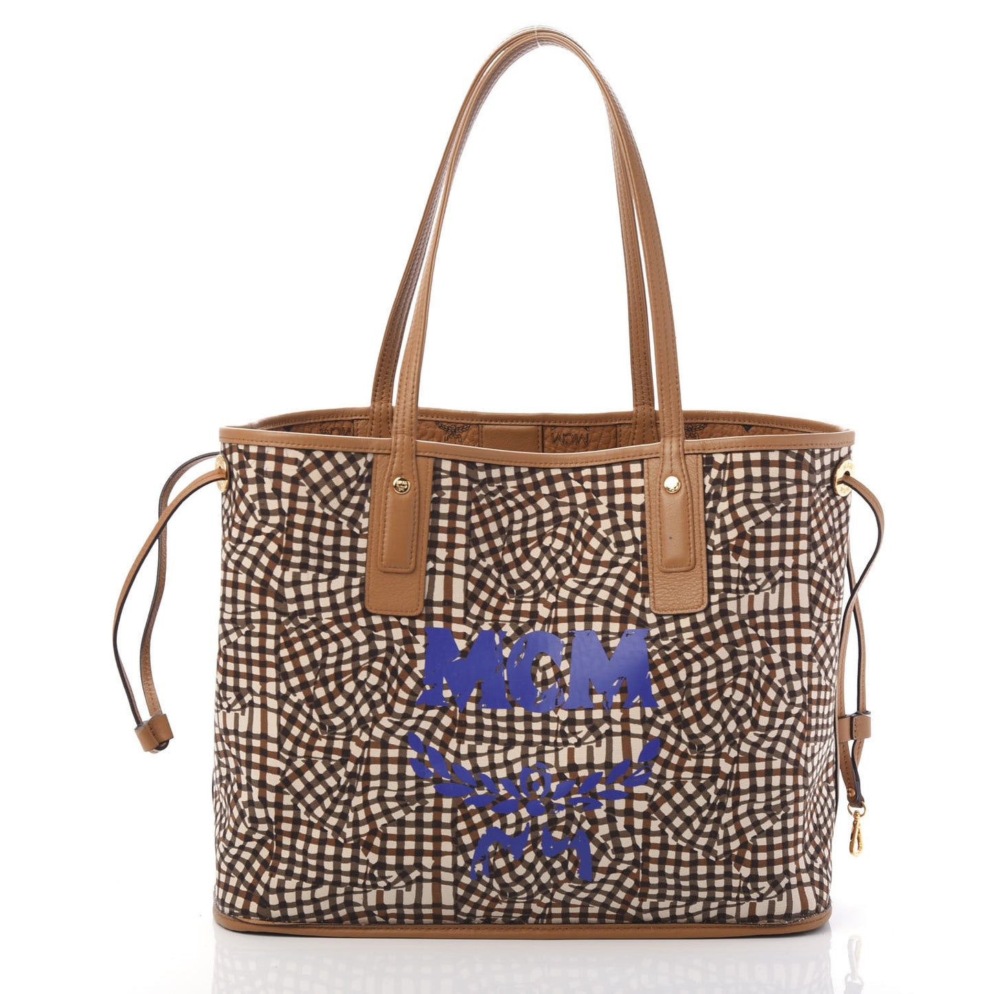 Visetos Medium Liz Reversible Shopper Tote Cognac