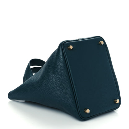 Hermes Taurillon Clemence Picotin Lock 18 PM Vert Cypress 4 of 9
