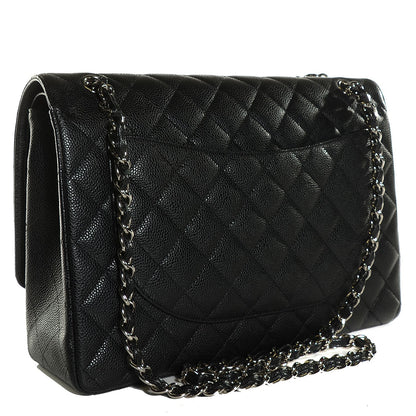 Chanel Caviar Quilted Maxi Double Flap Black 3 of 9
