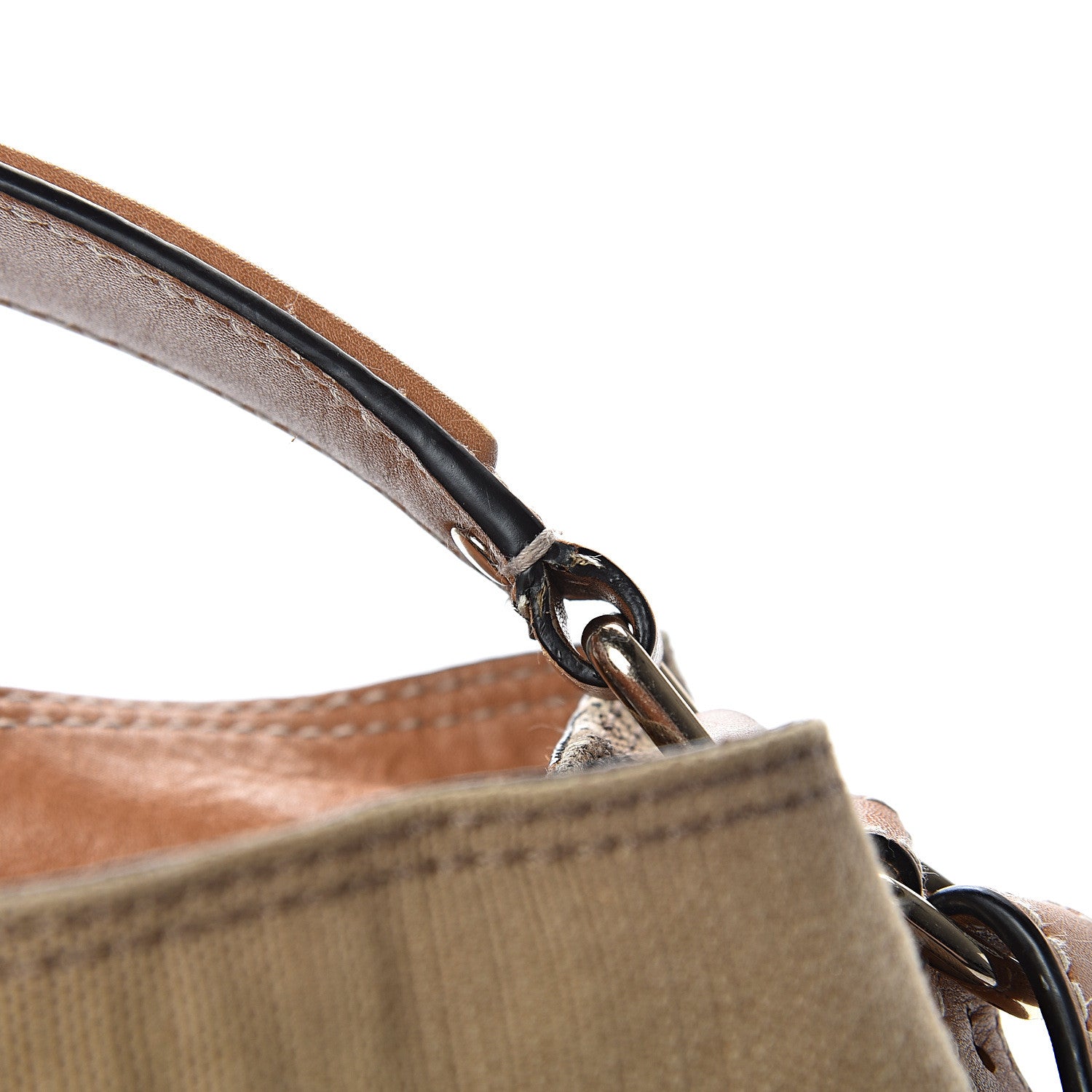 Burberry Canvas Mega Check Medium Ashby Hobo Saddle Brown 19 of 19