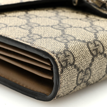 Gucci GG Supreme Monogram Mini Dionysus Chain Wallet Beige Taupe 7 of 9