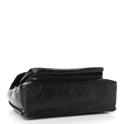 Saint Laurent Crinkled Calfskin Matelasse Monogram Large Niki Chain Satchel Black 4 of 8
