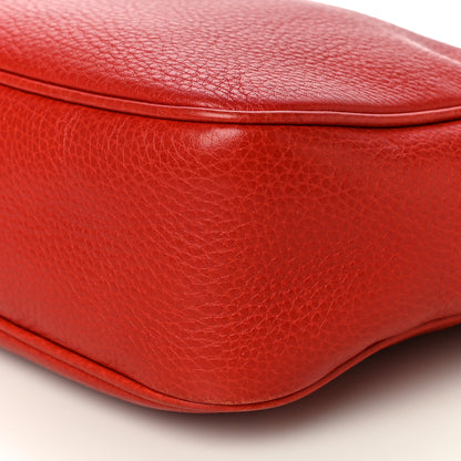 Gucci Pebbled Calfskin Small Soho Disco Bag Tabasco Red 12 of 14