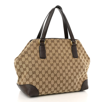 Gucci Monogram Web Medium Dressage Tote Brown 3 of 12