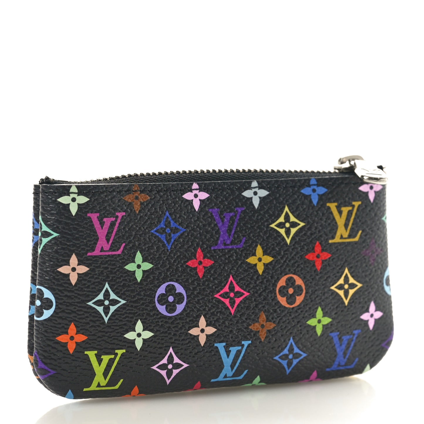 LV X TM Monogram Multicolor Key Pouch Black