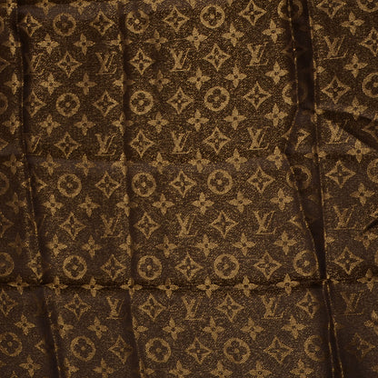 Louis Vuitton Silk Lurex Wool Monogram Shine Shawl Brown 1 of 5