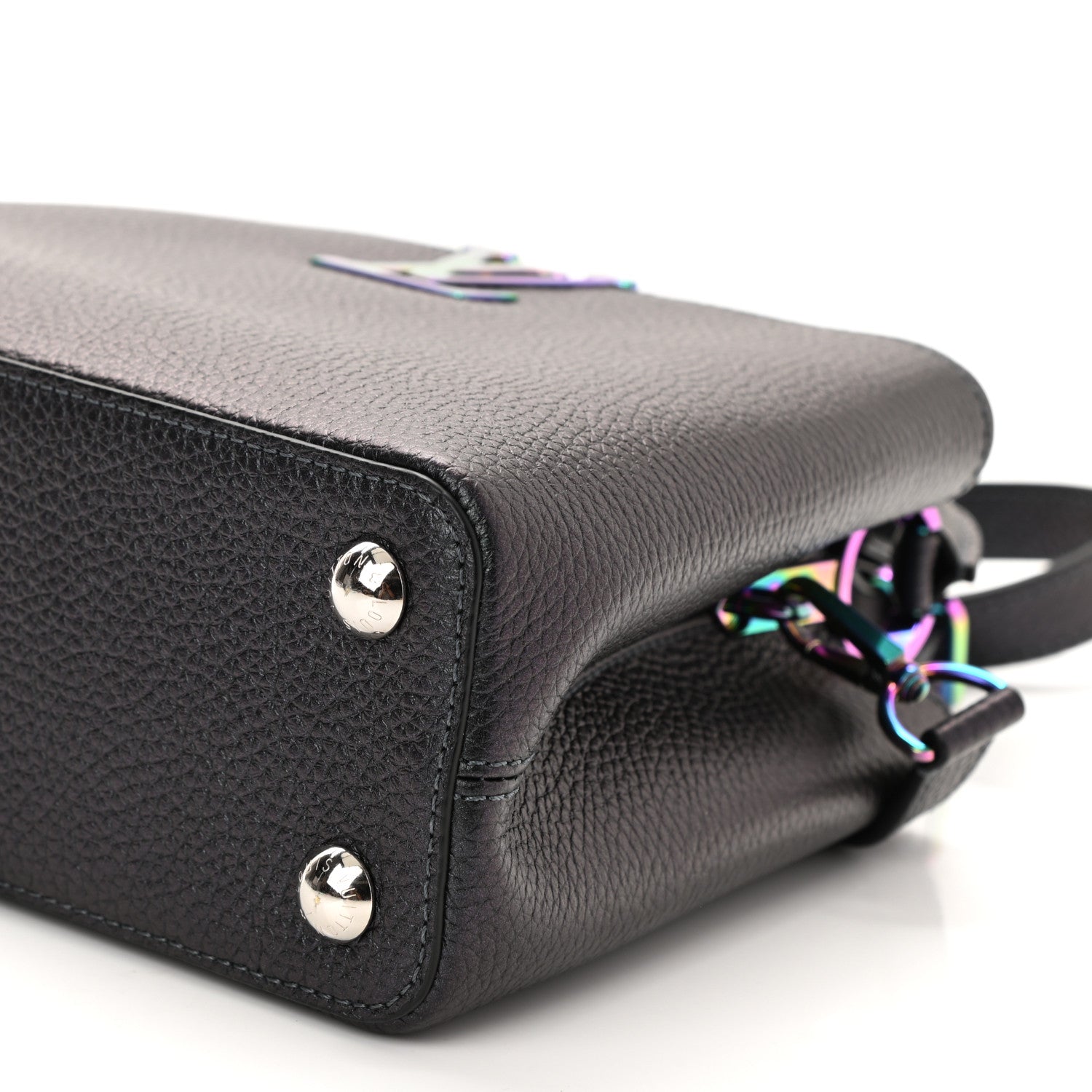 Louis Vuitton Taurillon Capucines BB Scarabeo Iridescent Black 9 of 9