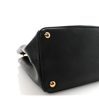 Prada Saffiano Lux Large Galleria Double Zip Tote Black 8 of 9