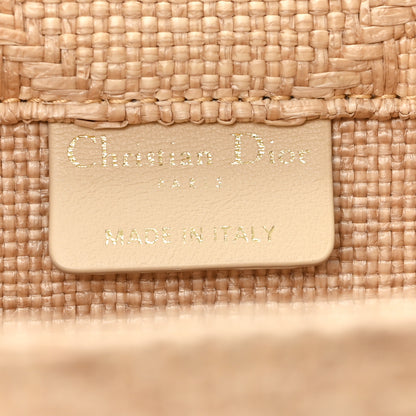 Christian Dior Raffia Cannage Large Book Tote Natural 6 of 11