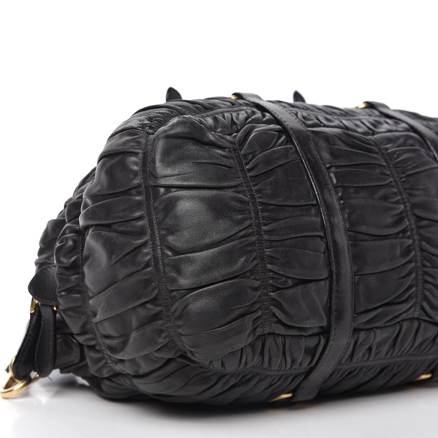 Prada Nappa Gaufre Satchel Black 6 of 13