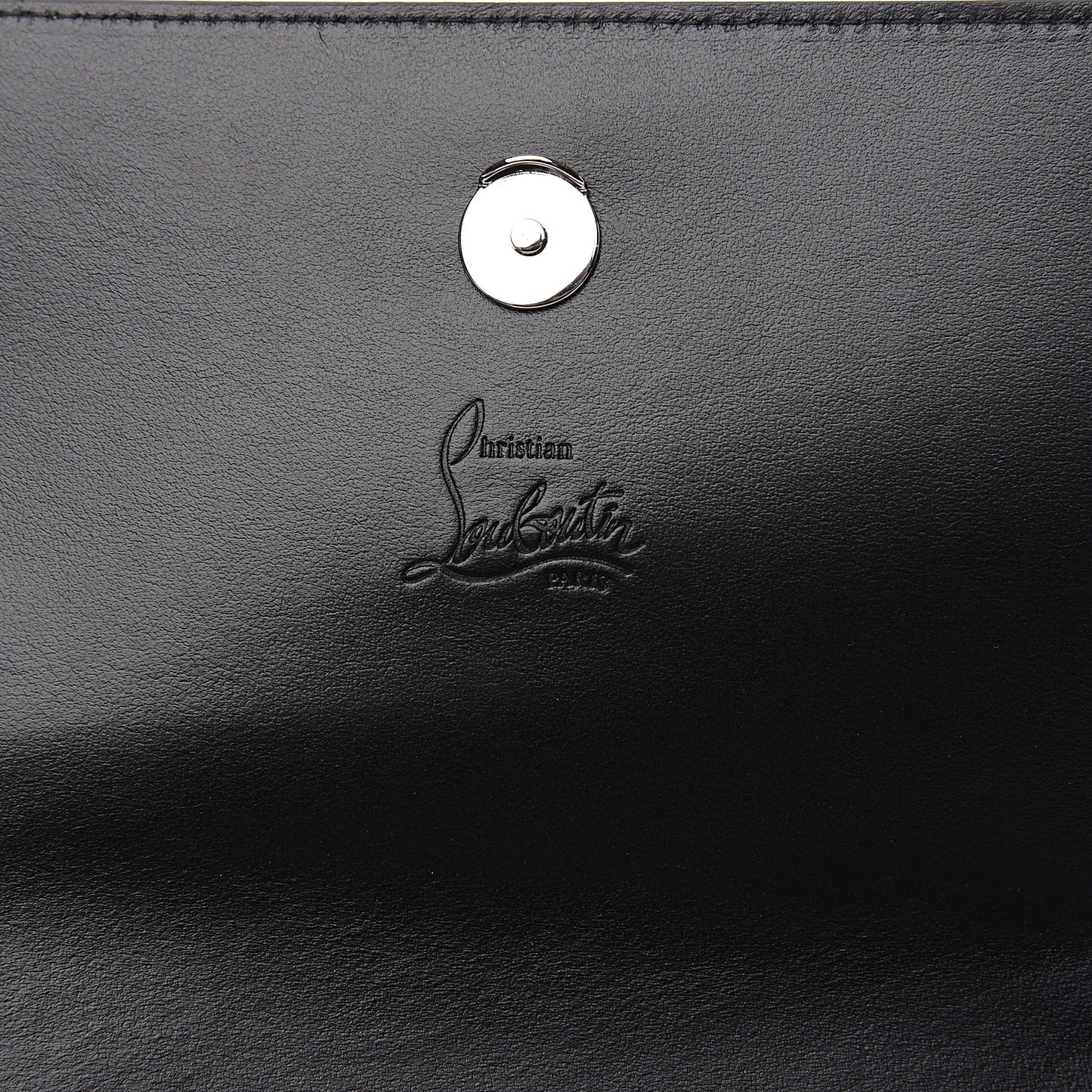 Calfskin Empire Leopard Print Boudoir Chain Wallet Caramel