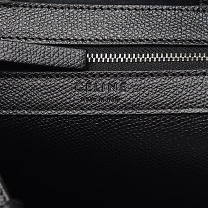 Celine Grained Calfskin Small Vertical Cabas Black 6 of 10