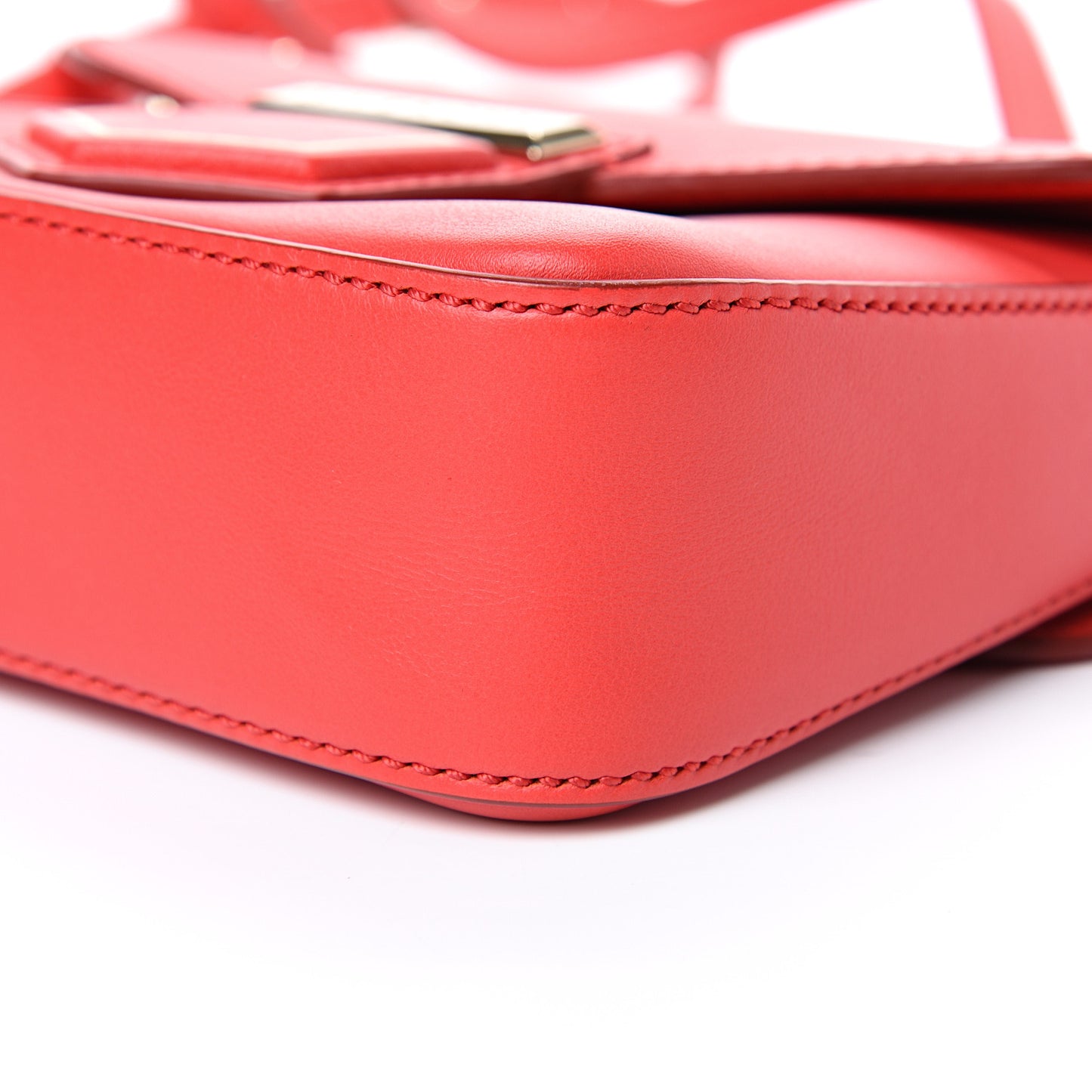 Calfskin Mini Nobile Shoulder Bag Red