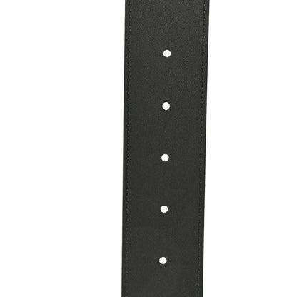 Gucci Textured Dollar Calfskin Nickel Double G 40mm Belt 85 34 Black 4 of 6