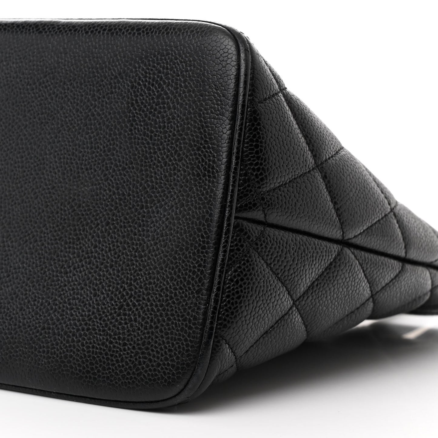 Caviar Quilted Medallion Tote Black