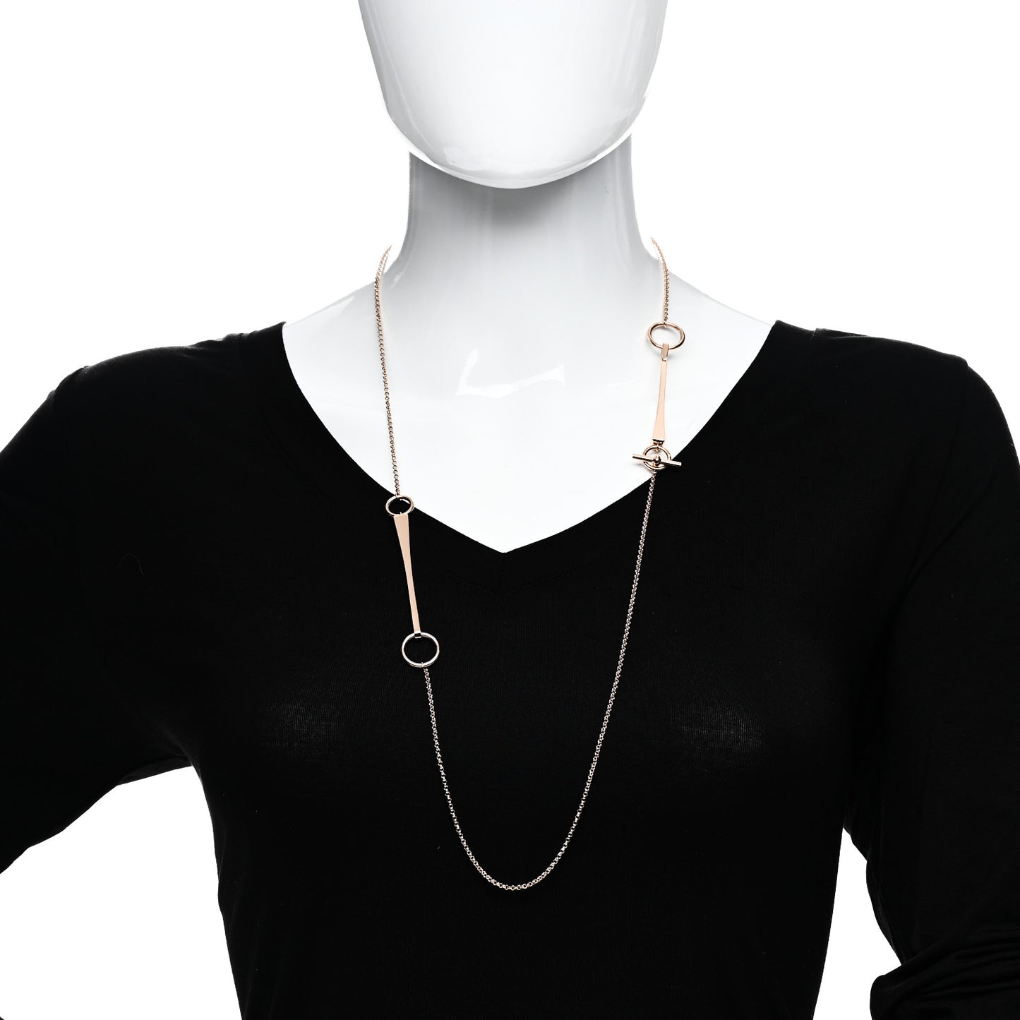18K Rose Gold Clou de Forge Long Necklace