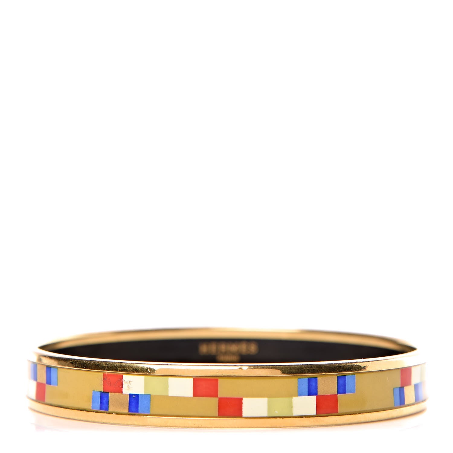 Hermes Enamel Printed Narrow Bracelet 70 1 of 5