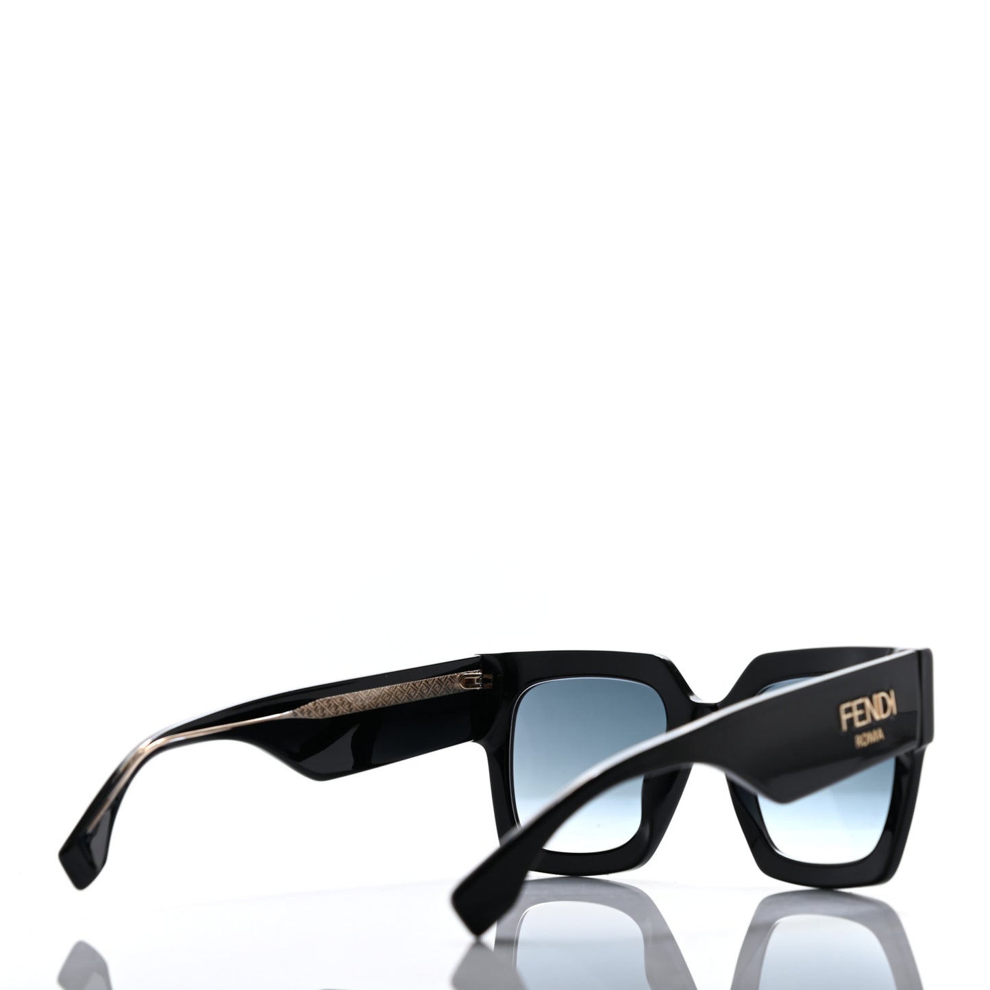 Acetate Fendi Roma Sunglasses FF 0457/G/S Black Blue
